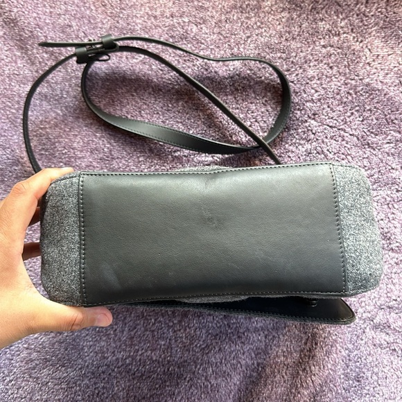 BRUNELLO CUCINELLI Quilted Wool and Leather Top-handle Bag W/ Monili Trim - Picture 12 of 16